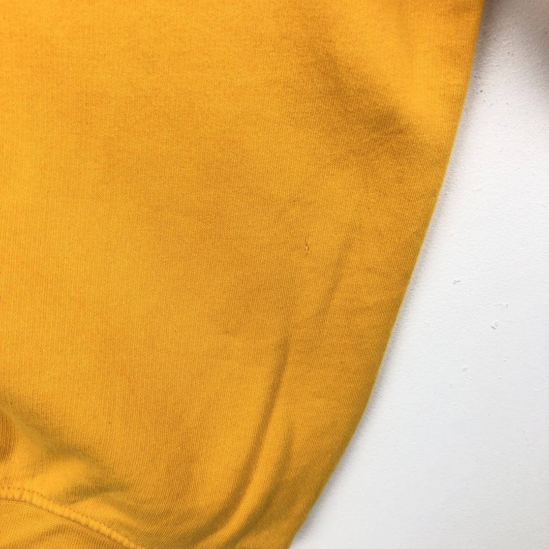 Nike Center Logo Sweatshirt (Men's Size L) cotton yellow type Vintage Second Hand