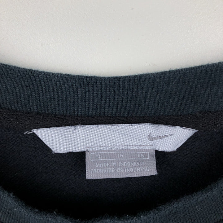 Nike One Point Logo Sweatshirt, Trainer, Men's XL cotton black type Vintage Second Hand