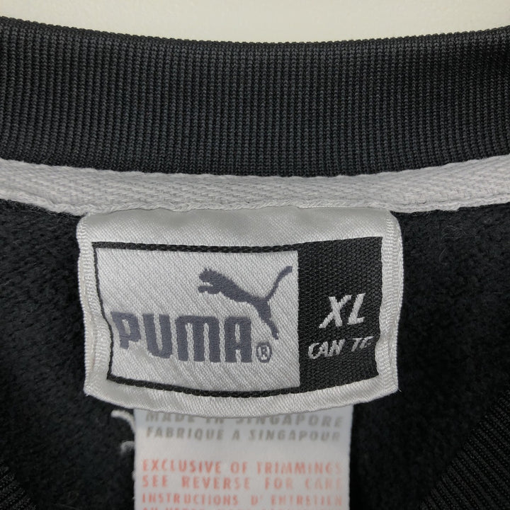 90'S Puma Logo Sweatshirt, Men's Size XL (approx.), Vintage polyester black type Vintage Second Hand