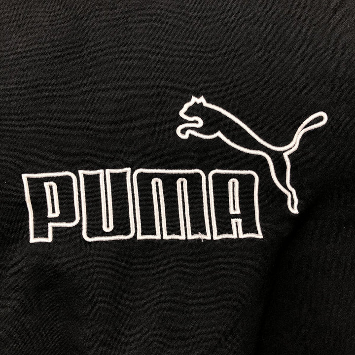 90'S Puma Logo Sweatshirt, Men's Size XL (approx.), Vintage polyester black type Vintage Second Hand