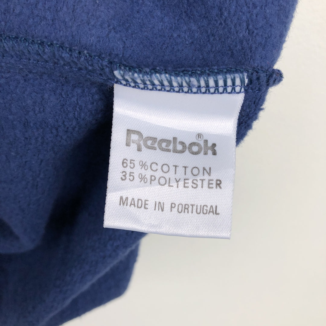 Vintage 90'S Reebok logo sweatshirt, size M, men's cotton navy blue type Vintage Second Hand