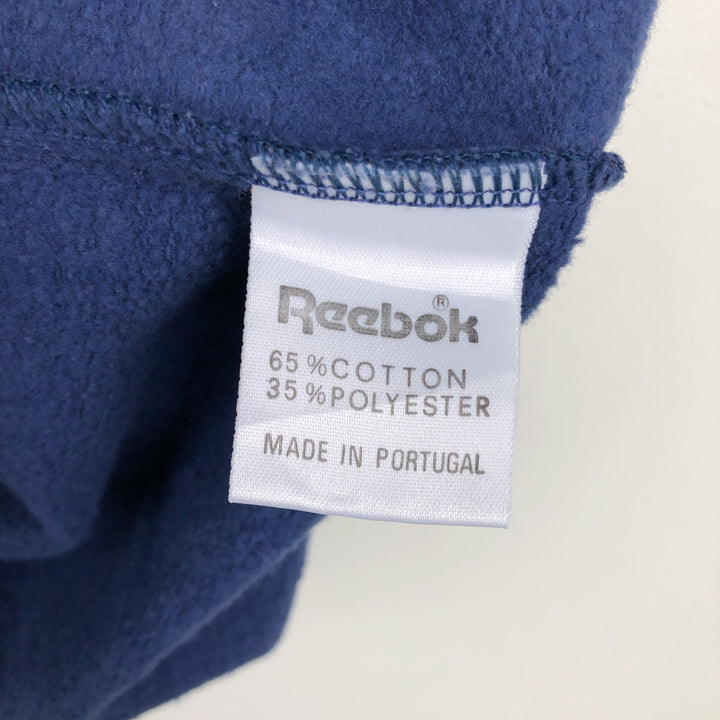 Vintage 90'S Reebok logo sweatshirt, size M, men's cotton navy blue type Vintage Second Hand