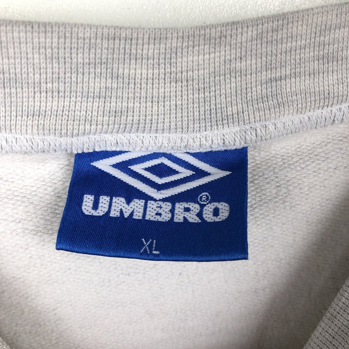 Vintage 90'S Umbro logo sweatshirt, men's size XL cotton white type Vintage Second Hand