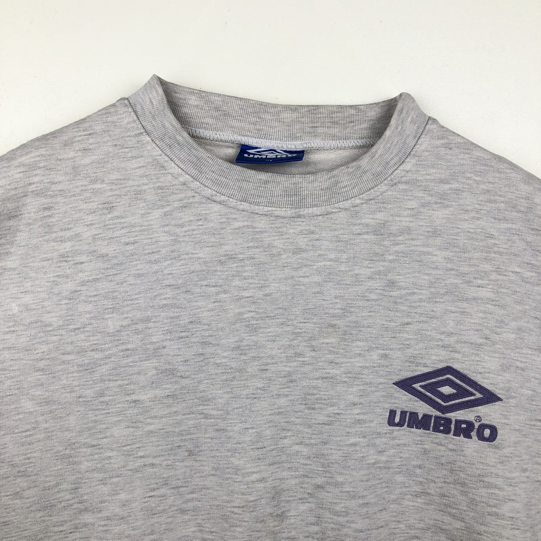 Vintage 90'S Umbro logo sweatshirt, men's size XL cotton white type Vintage Second Hand