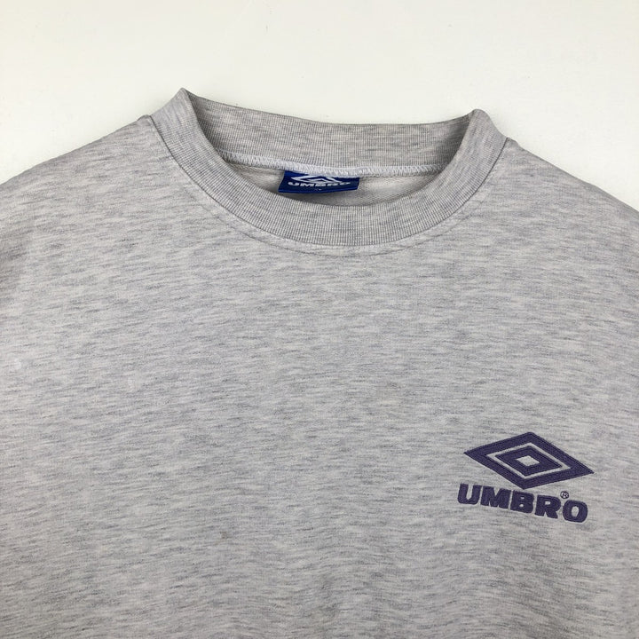 Vintage 90'S Umbro logo sweatshirt, men's size XL cotton white type Vintage Second Hand