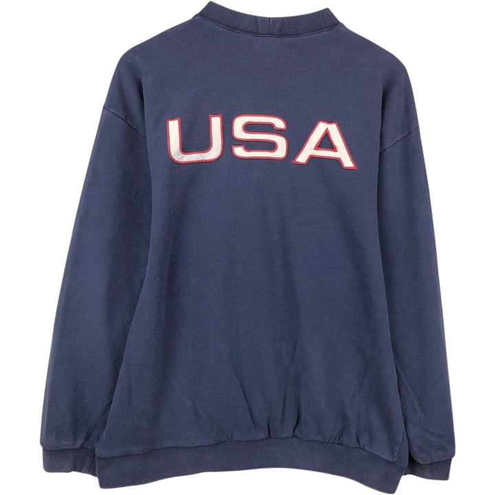 90'S Nike Logo Sweatshirt, Men's XL Size Vintage cotton navy blue type Vintage Second Hand
