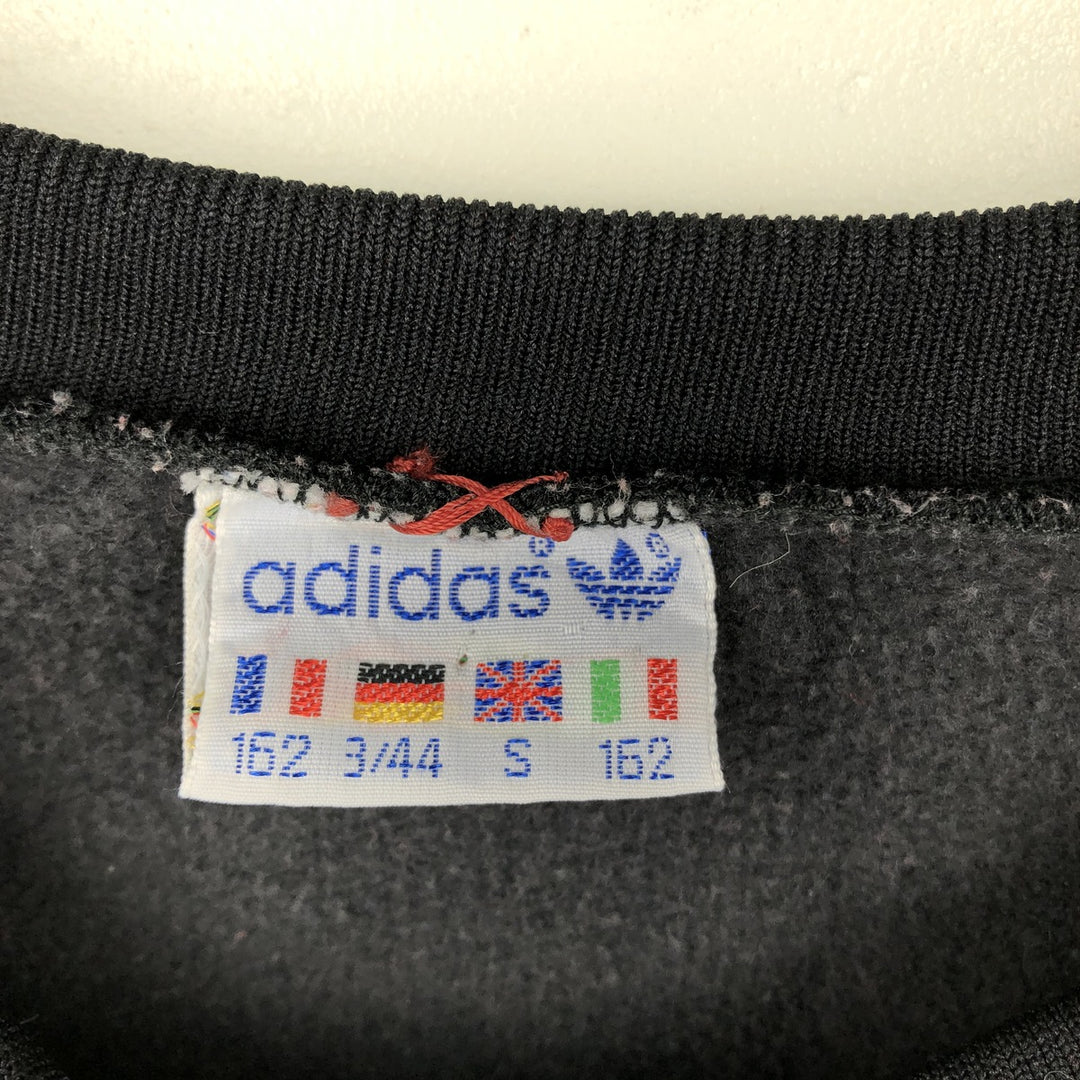 80'S Adidas logo sweatshirt, men's size S (approx.), vintage. polyester black type Vintage Second Hand
