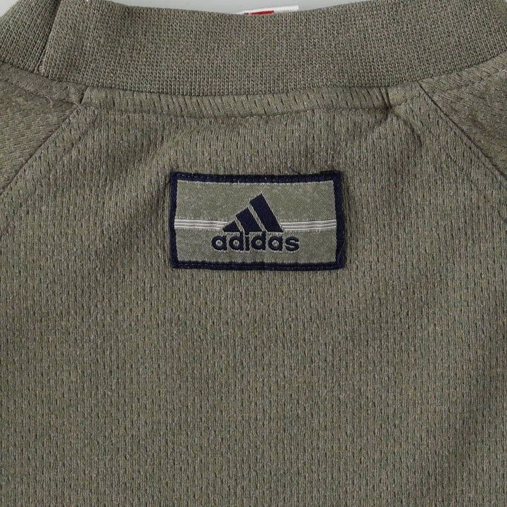 90s-00'S Adidas one-point logo sweatshirt, men's size L equivalent, vintage. cotton Khaki type Vintage Second Hand