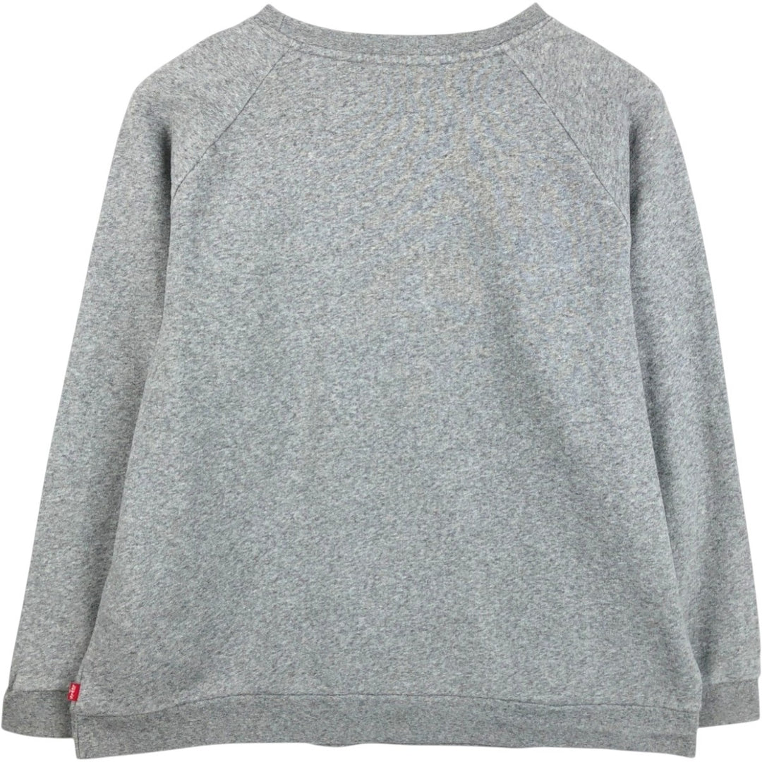 Levi's logo sweatshirt, men's size XL (approx.) cotton gray type Vintage Second Hand