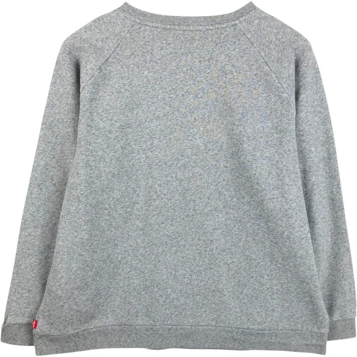 Levi's logo sweatshirt, men's size XL (approx.) cotton gray type Vintage Second Hand