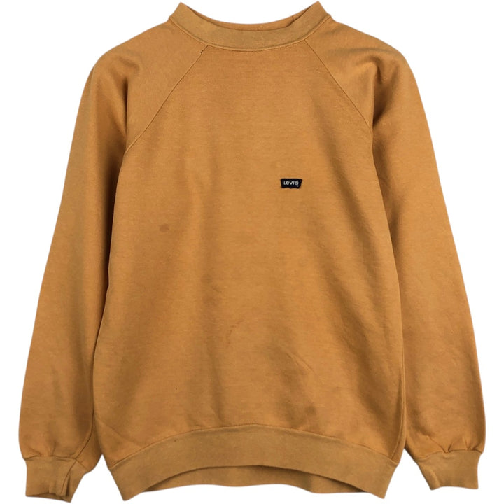 90'S Levi's logo sweatshirt, men's size M (approx.), vintage. cotton yellow type Vintage Second Hand