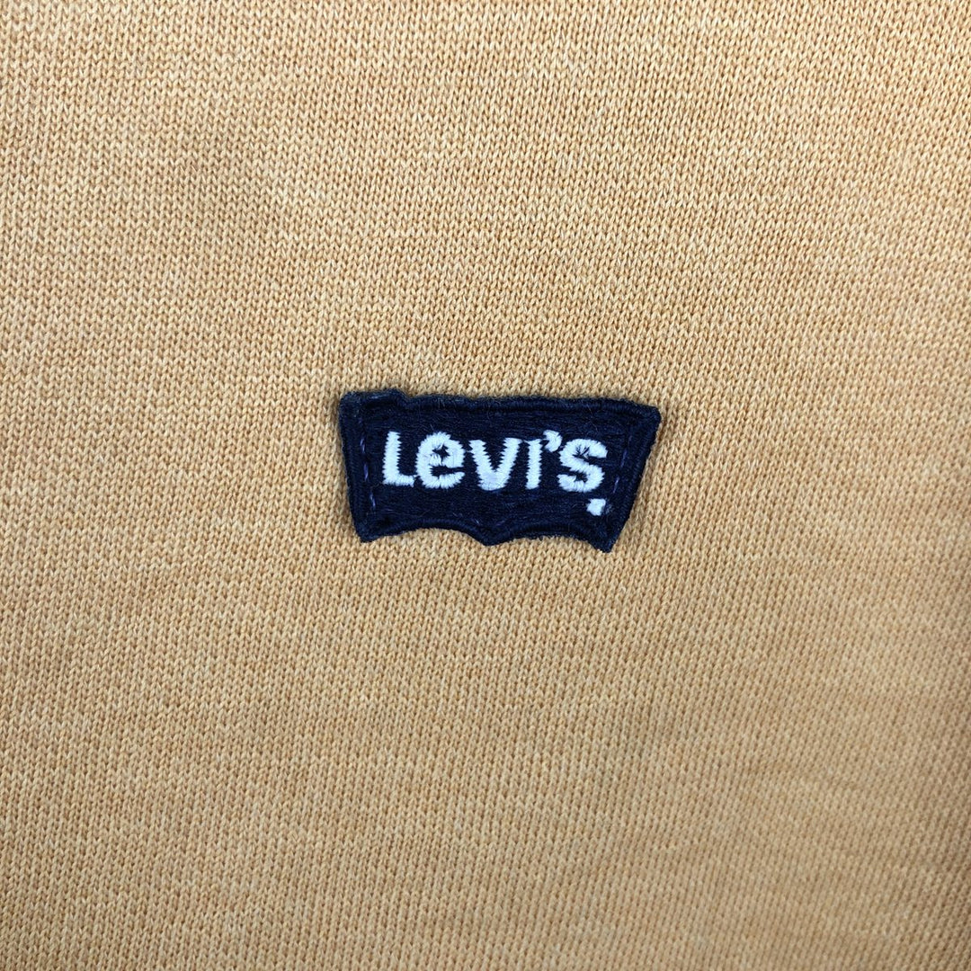 90'S Levi's logo sweatshirt, men's size M (approx.), vintage. cotton yellow type Vintage Second Hand