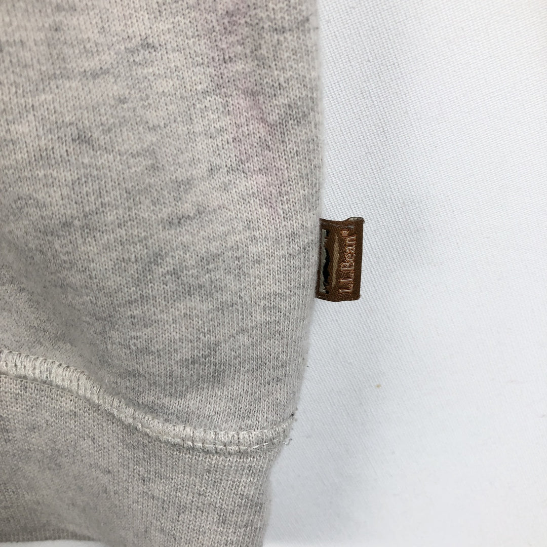2000'S LLBean One-Point Logo Sweatshirt, Men's Size L (approx.) cotton pale white type Vintage Second Hand