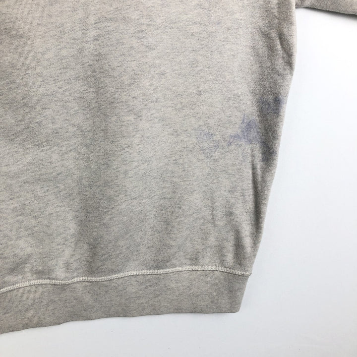 2000'S LLBean One-Point Logo Sweatshirt, Men's Size L (approx.) cotton pale white type Vintage Second Hand