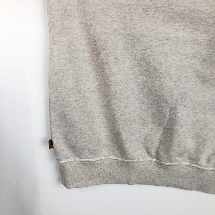 2000'S LLBean One-Point Logo Sweatshirt, Men's Size L (approx.) cotton pale white type Vintage Second Hand