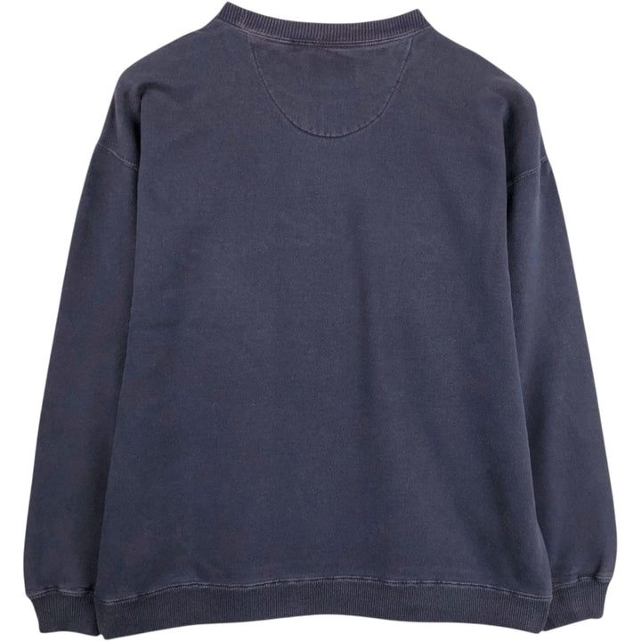 1990'S Eddie Bauer Logo Sweatshirt, Men's Size M (approx.), Vintage cotton Navy blue Vintage Second Hand