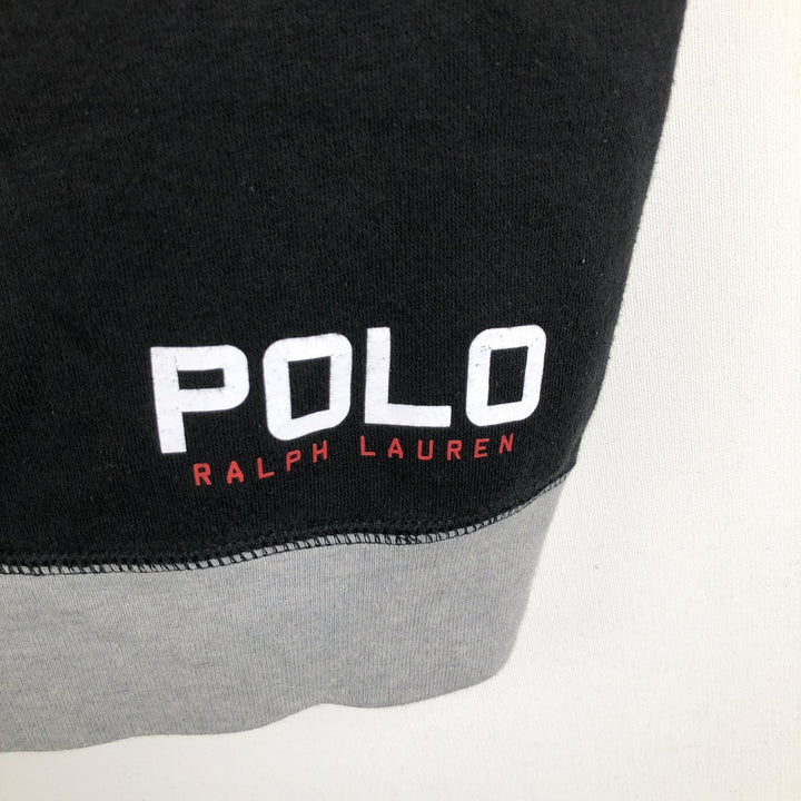 Ralph Lauren POLO RALPH LAUREN One-point logo sweatshirt, sweatshirt, men's M size cotton black type Vintage Second Hand
