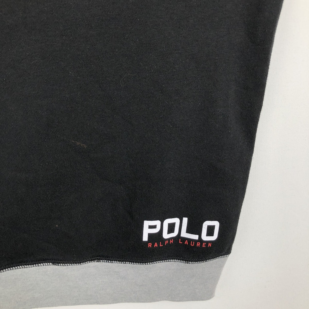 Ralph Lauren POLO RALPH LAUREN One-point logo sweatshirt, sweatshirt, men's M size cotton black type Vintage Second Hand