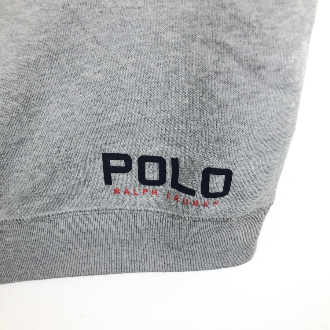 Ralph Lauren POLO Ralph Lauren One-Point Logo Sweatshirt, Men's Size M (approx.) cotton gray type Vintage Second Hand