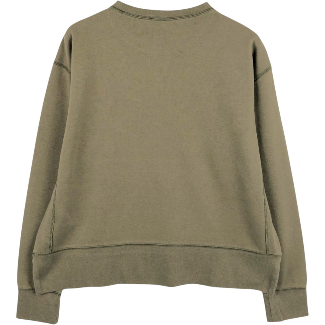Ralph Lauren POLO RALPH LAUREN One-point logo sweatshirt, sweatshirt, men's size L polyester Khaki type Vintage Second Hand