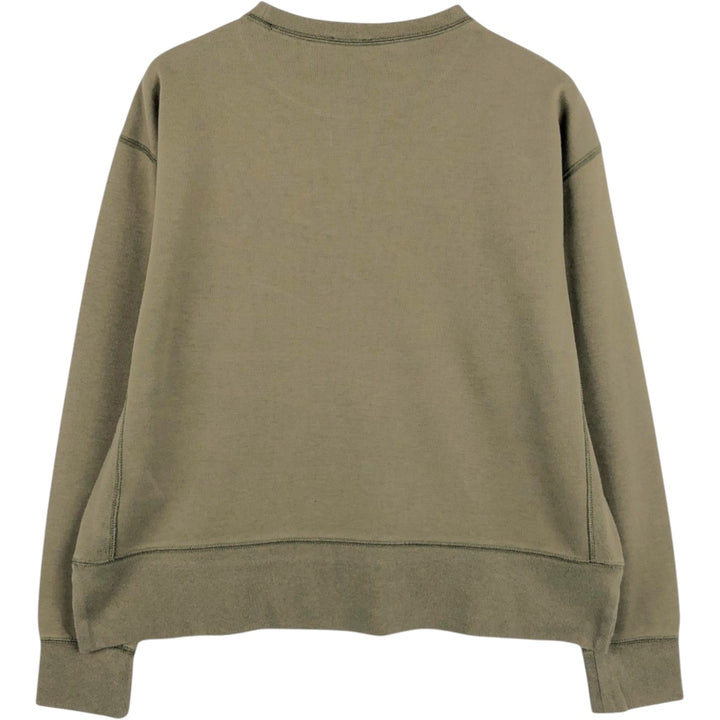 Ralph Lauren POLO RALPH LAUREN One-point logo sweatshirt, sweatshirt, men's size L polyester Khaki type Vintage Second Hand