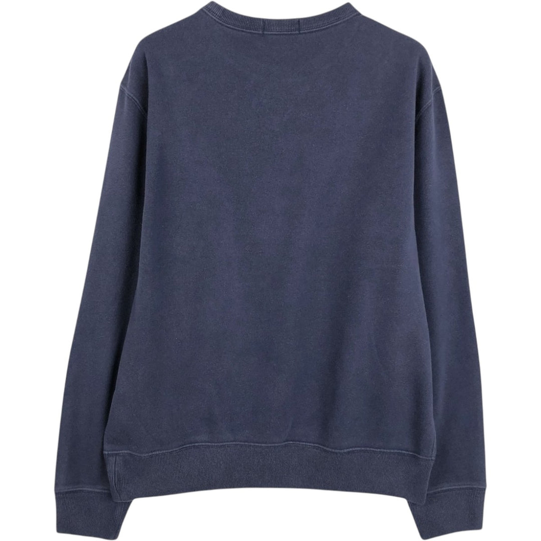 Ralph Lauren POLO RALPH LAUREN printed sweatshirt, men's size M (approx.) polyester navy blue type Vintage Second Hand