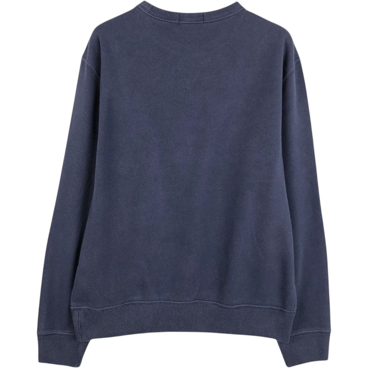 Ralph Lauren POLO RALPH LAUREN printed sweatshirt, men's size M (approx.) polyester navy blue type Vintage Second Hand
