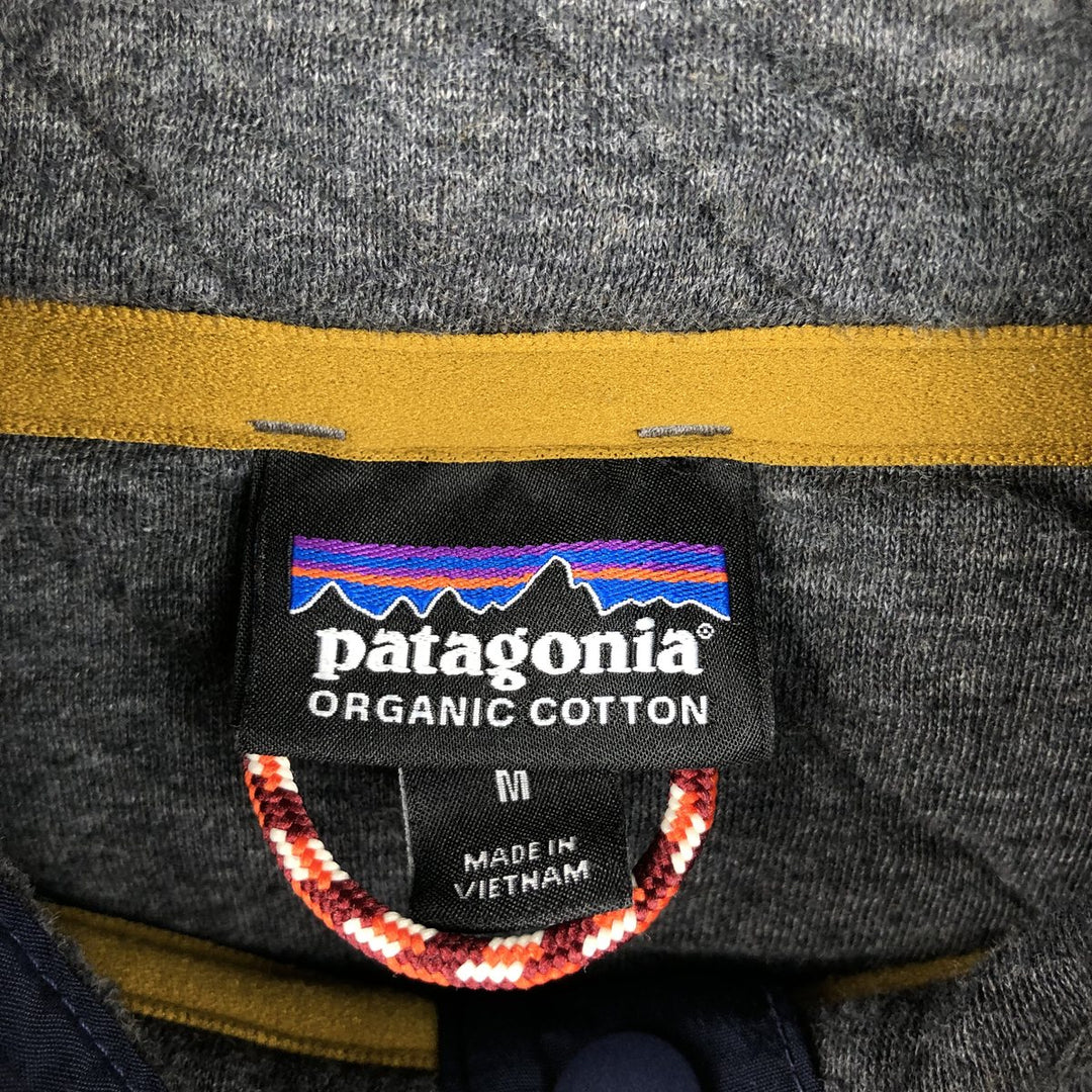 Patagonia Organic Cotton SYNCHILLA Snap-T 25450 Sweatshirt (Men's Size M) cotton Charcoal Vintage Second Hand
