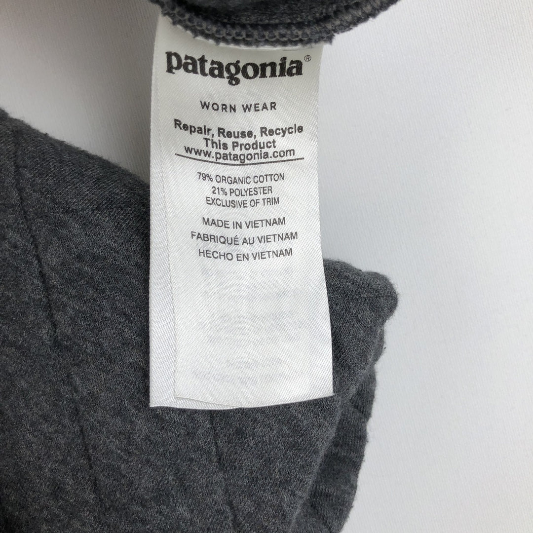 Patagonia Organic Cotton SYNCHILLA Snap-T 25450 Sweatshirt (Men's Size M) cotton Charcoal Vintage Second Hand