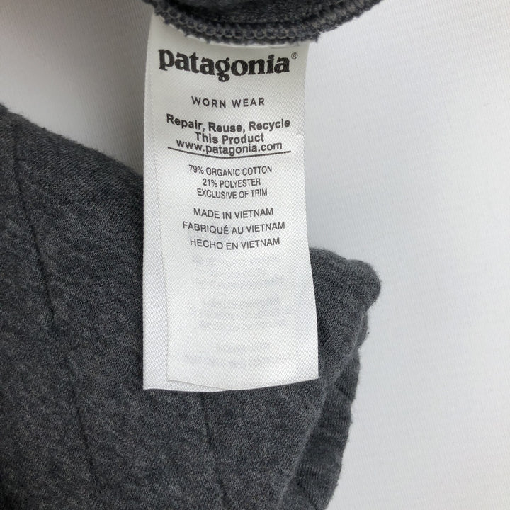 Patagonia Organic Cotton SYNCHILLA Snap-T 25450 Sweatshirt (Men's Size M) cotton Charcoal Vintage Second Hand