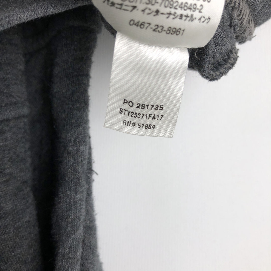 Patagonia Organic Cotton SYNCHILLA Snap-T 25450 Sweatshirt (Men's Size M) cotton Charcoal Vintage Second Hand