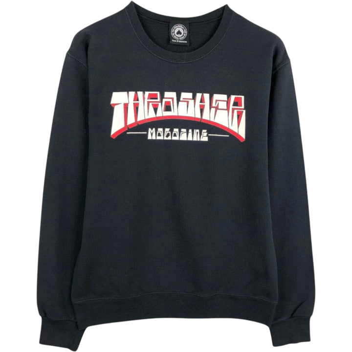 90'S Thrasher logo sweatshirt, men's size L equivalent, vintage. unclear black type Vintage Second Hand