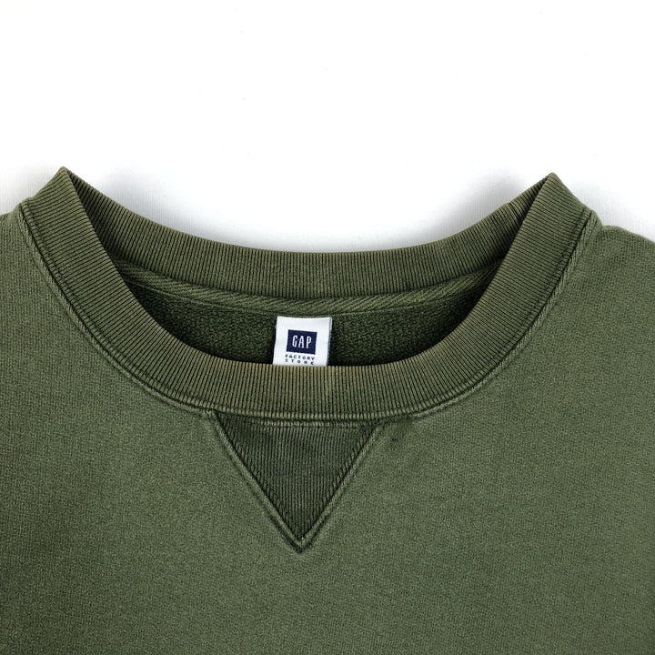 GAP Half-Button Sweatshirt, Men's Size XL (approx.) cotton Khaki type Vintage Second Hand