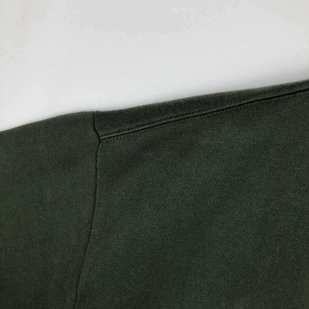 90'S Ralph Lauren CHAPS Plain Blank Sweatshirt, Men's Size L (approx.), Vintage cotton dark green Vintage Second Hand
