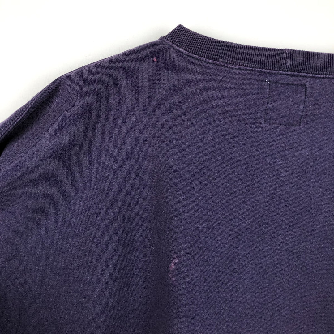 90'S GAP Old Gap Plain Blank Sweatshirt, Made in USA, Men's XL equivalent, Vintage cotton navy blue type Vintage Second Hand