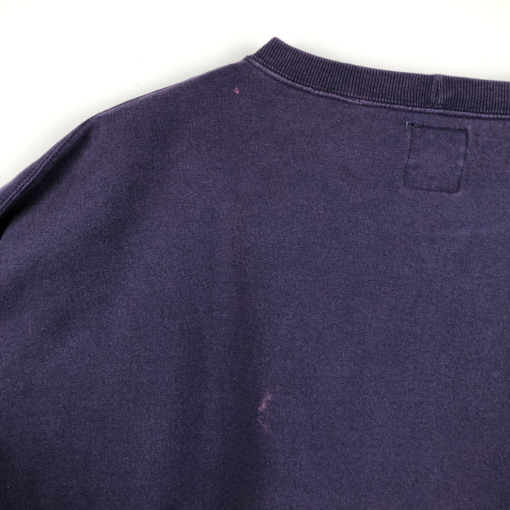 90'S GAP Old Gap Plain Blank Sweatshirt, Made in USA, Men's XL equivalent, Vintage cotton navy blue type Vintage Second Hand