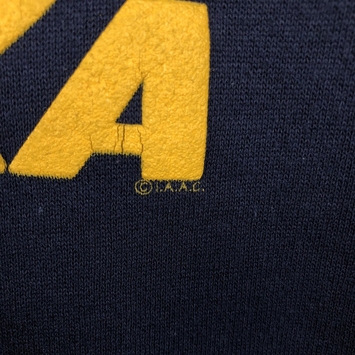 90'S BEAVER CREEK Print Sweatshirt, Made in USA, Men's Size L (Equivalent), Vintage cotton navy blue type Vintage Second Hand