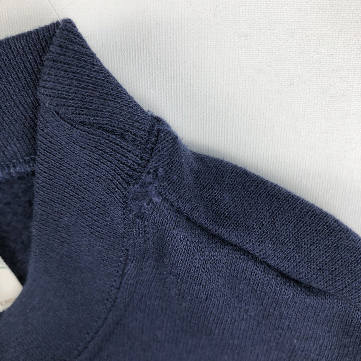 90'S BEAVER CREEK Print Sweatshirt, Made in USA, Men's Size L (Equivalent), Vintage cotton navy blue type Vintage Second Hand