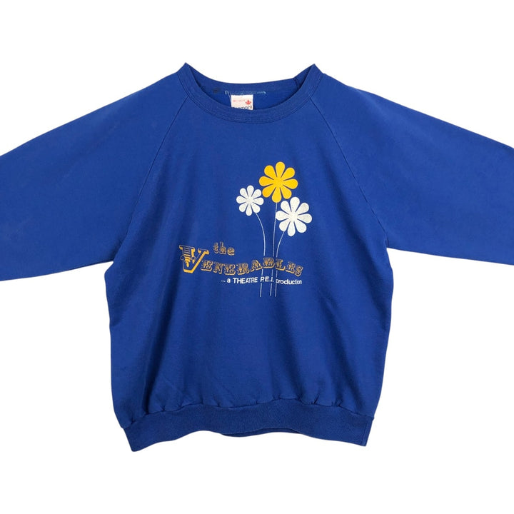 80'S Penmans Printed Sweatshirt, Made in Canada, Men's Size XL (approx.), Vintage polyester blue type Vintage Second Hand