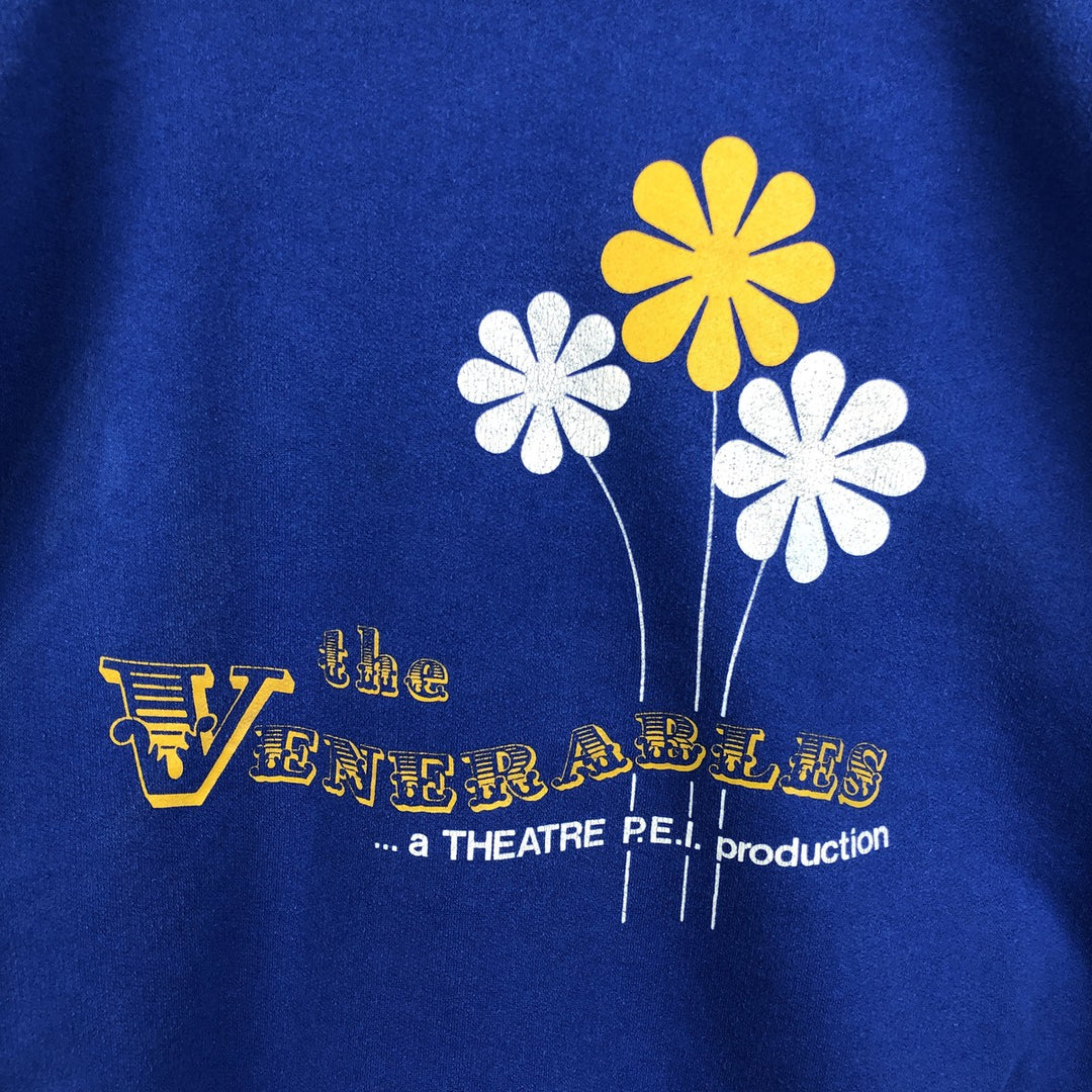 80'S Penmans Printed Sweatshirt, Made in Canada, Men's Size XL (approx.), Vintage polyester blue type Vintage Second Hand