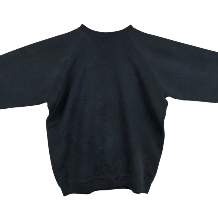 90'S Fruit of the Loom Gulf War Print Sweatshirt, Made in USA, Men's XL equivalent, Vintage cotton black type Vintage Second Hand