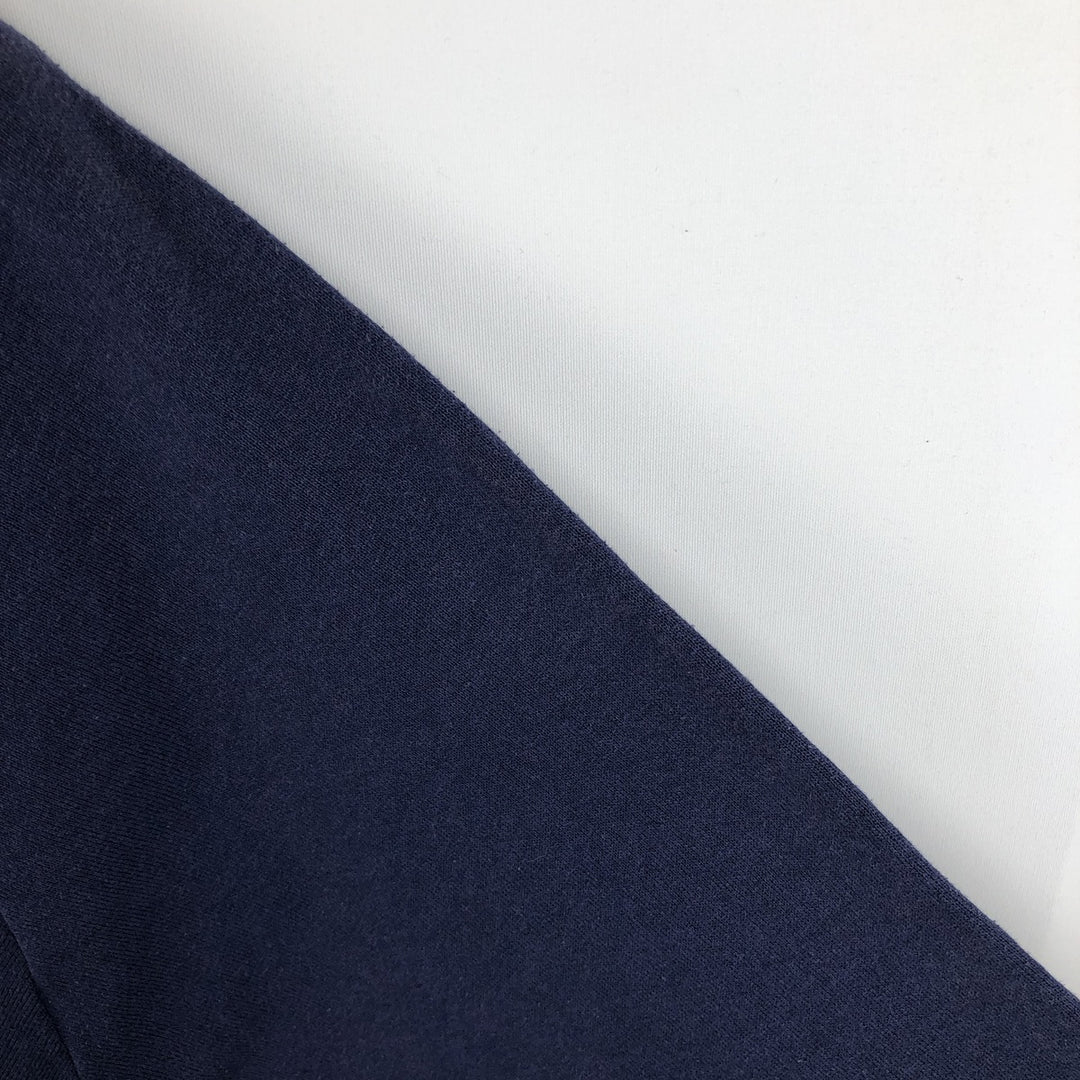 90'S Jerzees Printed Sweatshirt, Made in USA, Men's XL, Vintage unclear navy blue type Vintage Second Hand