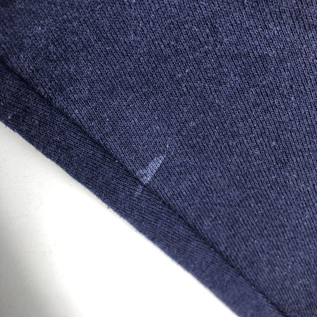 90'S Jerzees Printed Sweatshirt, Made in USA, Men's XL, Vintage unclear navy blue type Vintage Second Hand