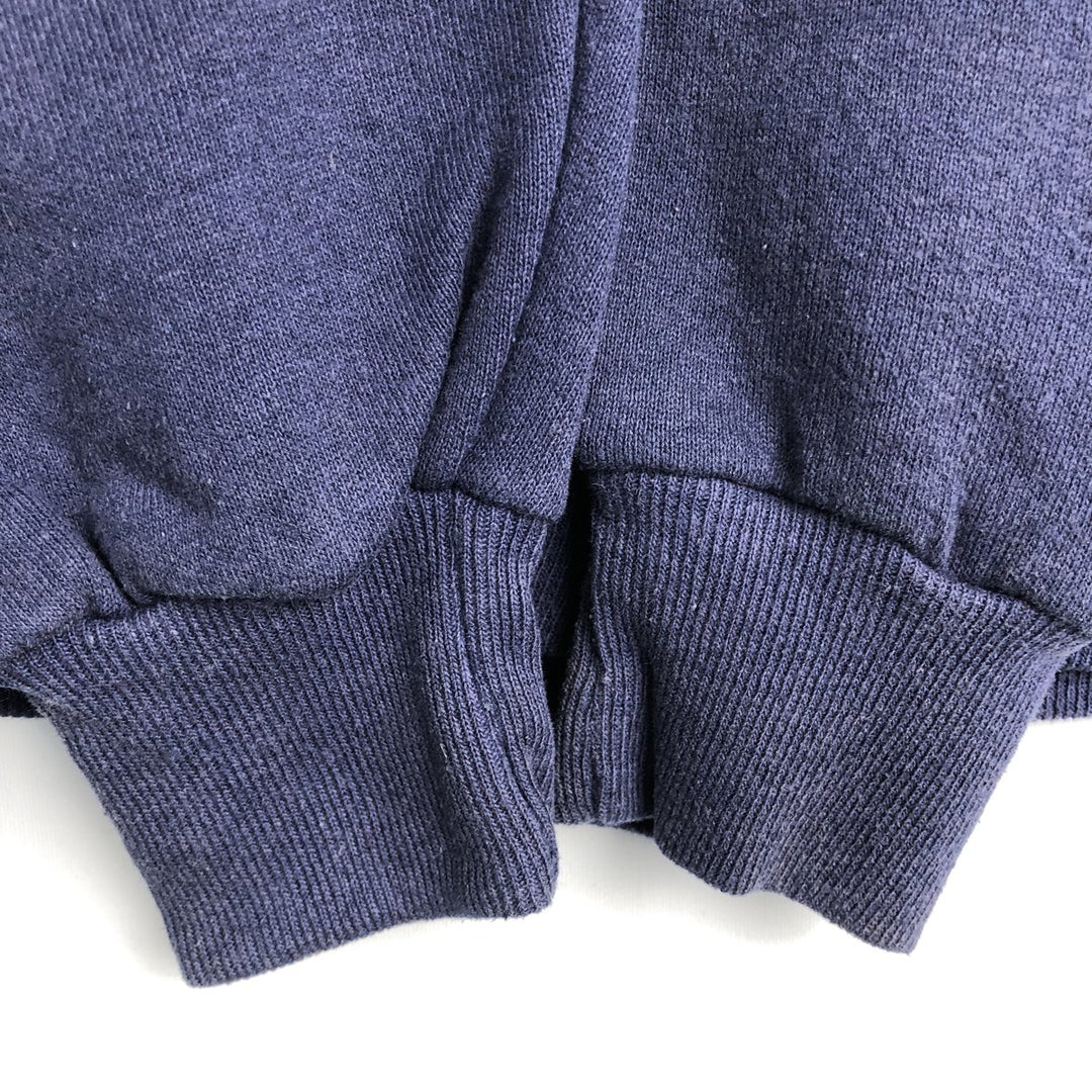 90'S Jerzees Printed Sweatshirt, Made in USA, Men's XL, Vintage unclear navy blue type Vintage Second Hand