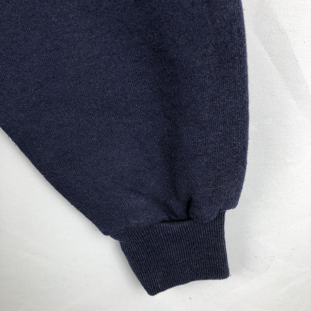 90'S Jerzees Printed Sweatshirt, Made in USA, Men's XL, Vintage unclear navy blue type Vintage Second Hand