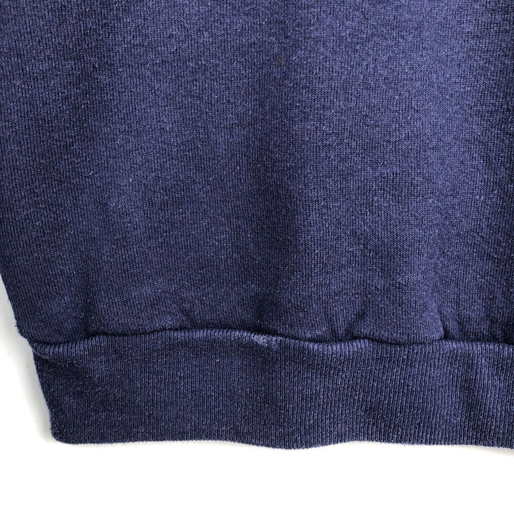 90'S Jerzees Printed Sweatshirt, Made in USA, Men's XL, Vintage unclear navy blue type Vintage Second Hand