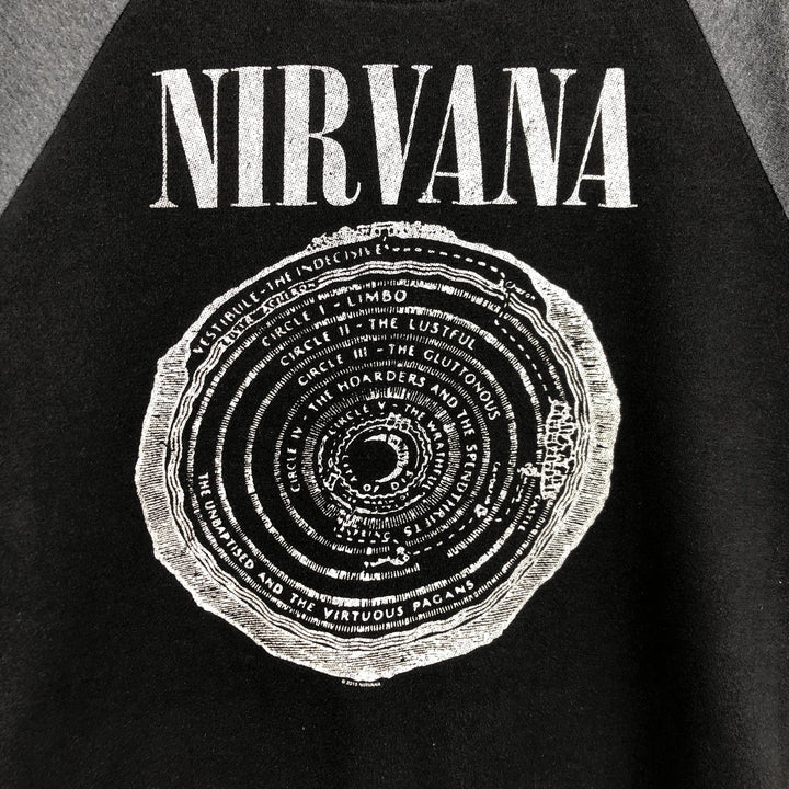 NIRVANA band sweatshirt, men's size M cotton black type Vintage Second Hand