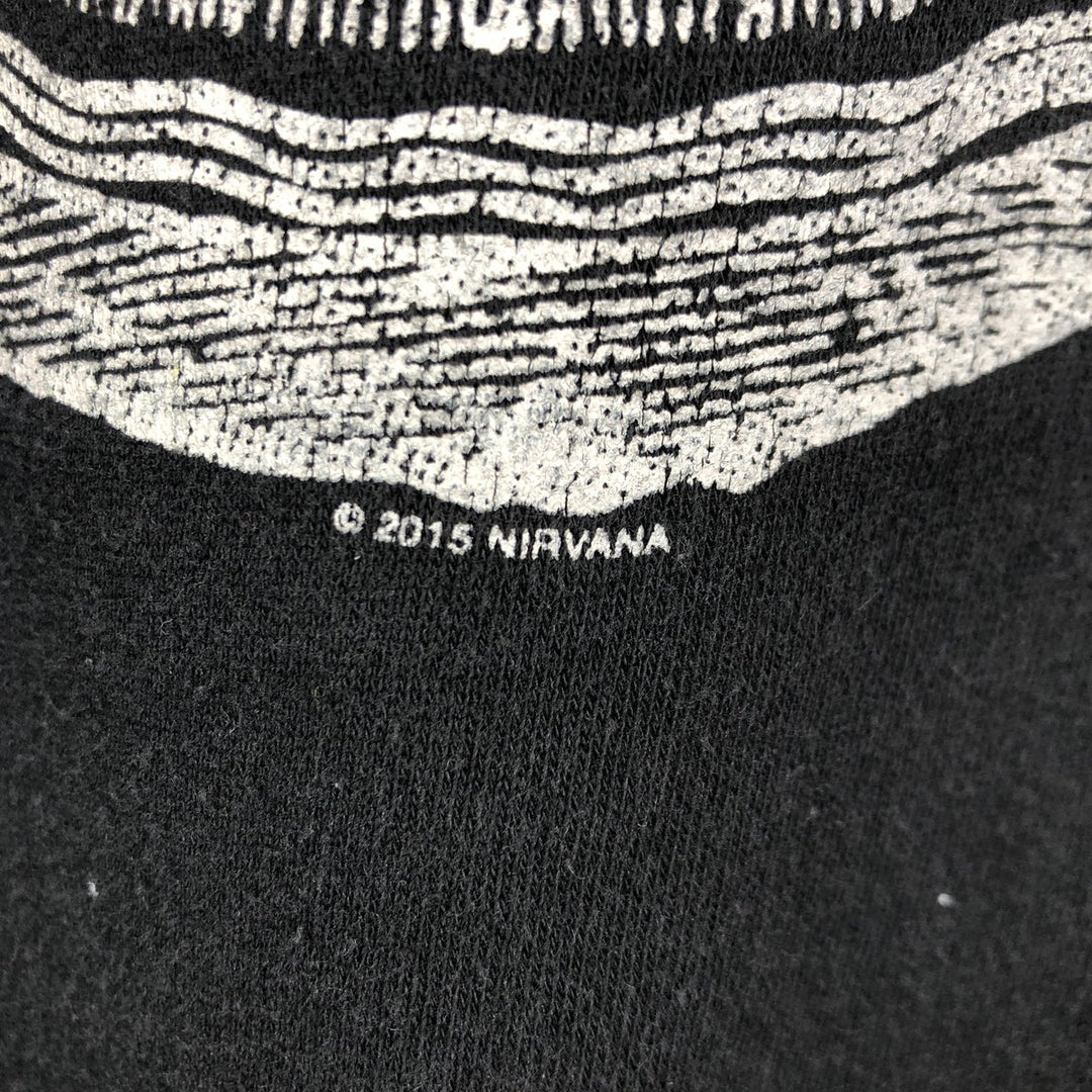 NIRVANA band sweatshirt, men's size M cotton black type Vintage Second Hand