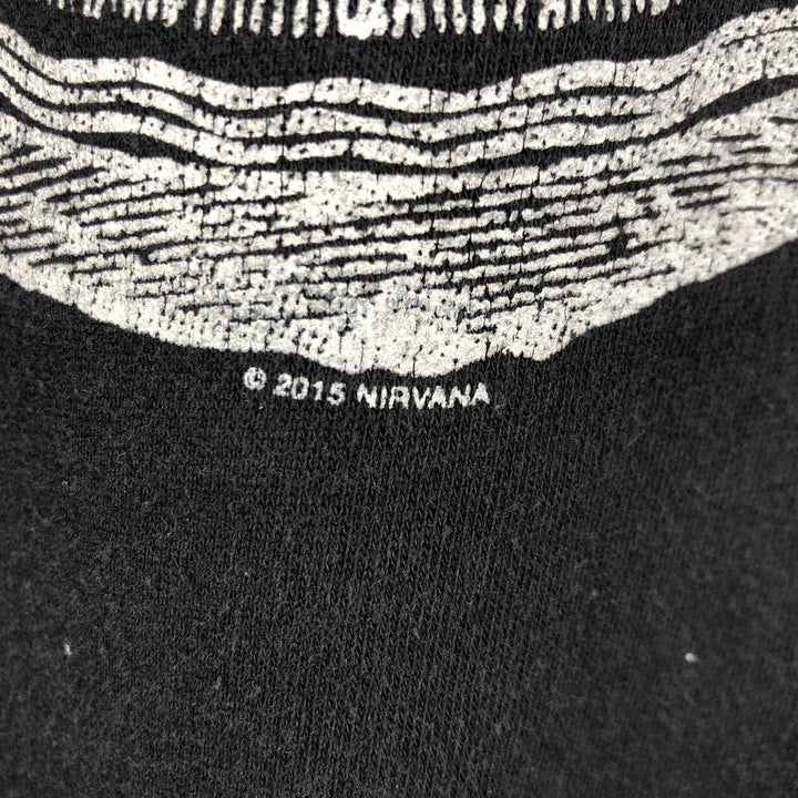 NIRVANA band sweatshirt, men's size M cotton black type Vintage Second Hand