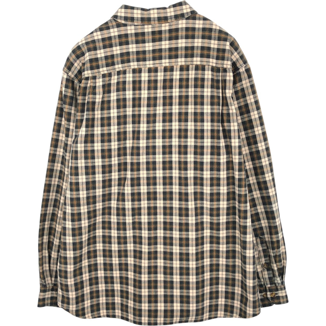 Carhartt Relaxed Fit Long Sleeve Button Down Work Shirt, Men's XL cotton black type Vintage Second Hand